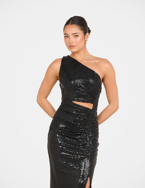 Fran One Shoulder Drape Maxi